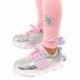 ZAPATILLAS CON LUZ CONGUITOS UNICORNIO 29405 PLATA
