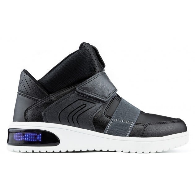 BOTINES LUCES GEOX JR XLED BOY BLACK