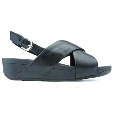 SANDALIAS FITFLOP LULU CROSS BACK STRAP BLACK