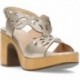 SANDALIAS CON TACON WONDERS AURORA L1023 PLATINO