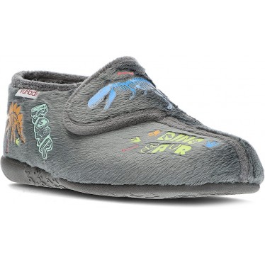 PANTUFLAS VULLADI 4241 DINO GRIS