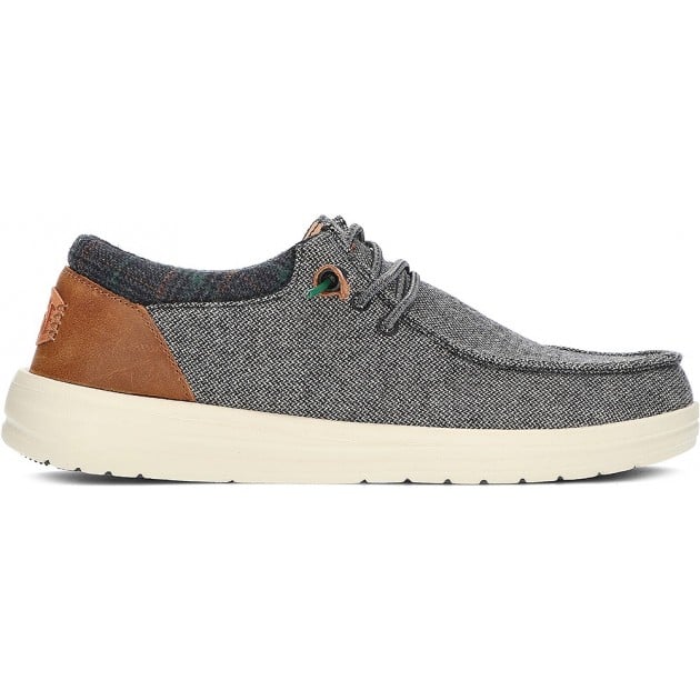 MOCASINES DUDE WALLY GRIP WOOL CHARCOAL