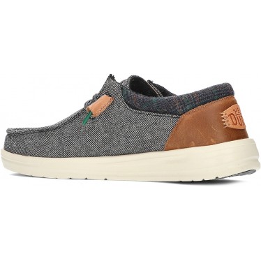 MOCASINES DUDE WALLY GRIP WOOL CHARCOAL