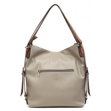 BOLSO MOCHILA ABBACINO RECYCLED 80577 TAUPE