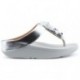 SANDALIAS FITFLOP SEQUIN TOE THONGS SILVER