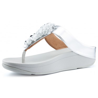 SANDALIAS FITFLOP SEQUIN TOE THONGS SILVER