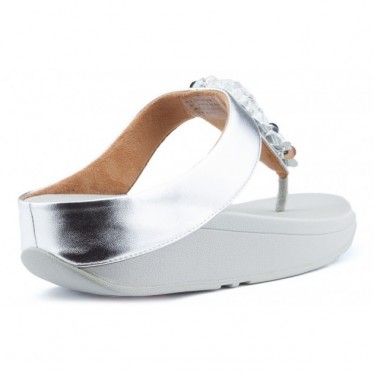 SANDALIAS FITFLOP SEQUIN TOE THONGS SILVER