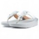 SANDALIAS FITFLOP SEQUIN TOE THONGS SILVER