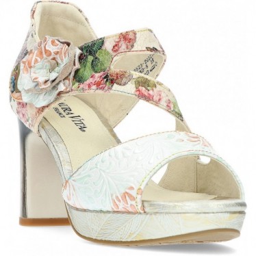 ZAPATOS CON TACÓN LAURA VITA HICAO0523 FLORAL_BEIGE