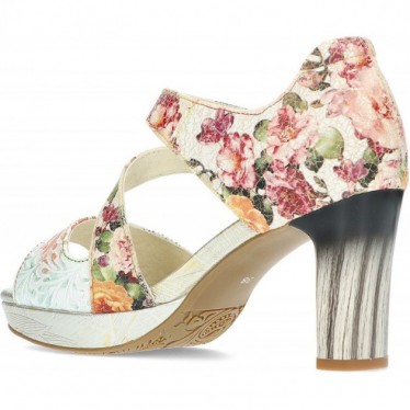 ZAPATOS CON TACÓN LAURA VITA HICAO0523 FLORAL_BEIGE