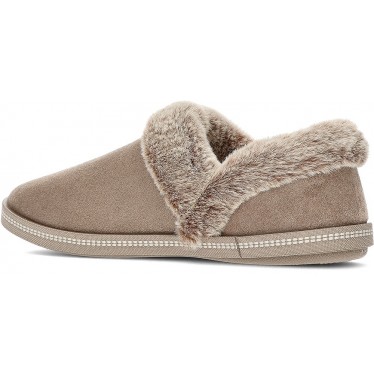 PANTUFLA SKECHERS COZY CAMPFIRE FRESH TOAST 167219 DARK_TAUPE
