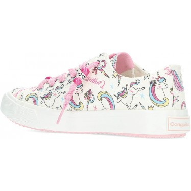 ZAPATILLAS CONGUITOS UNICORNIO LONA 284066 WHITE