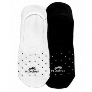 CALCETINES FLUCHOS CA0006 PACK 2 BLANCO_NEGRO