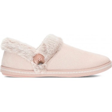 PANTUFLA SKECHERS COZY CAMPFIRE FRESH TOAST 167219 BLUSH