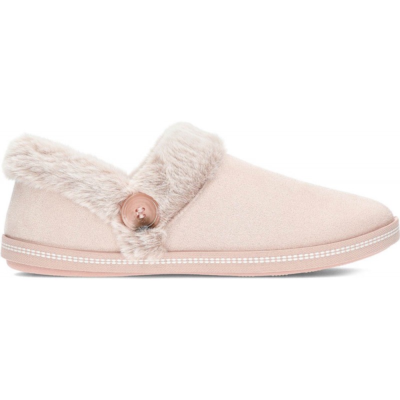 PANTUFLA SKECHERS COZY CAMPFIRE FRESH TOAST 167219 BLUSH