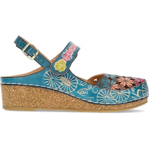 SANDALIAS LAURA VITA FACSCINEO0121 AZUL_FLORAL