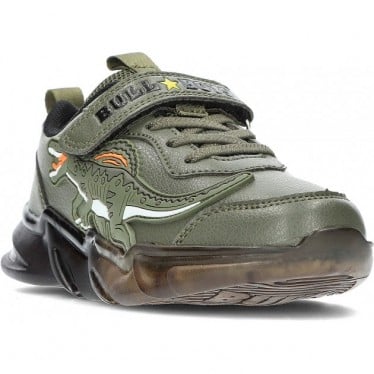 DEPORTIVA BULL BOYS SPINOSAURO LUZ DNAL-3396 VERDE