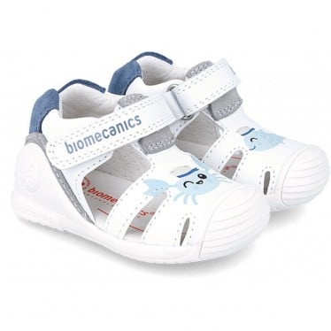 SANDALIAS BIOMECANICS PRIMEROS PASOS TWINS 242123-A BLANCO