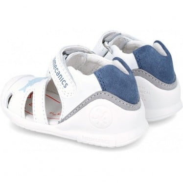 SANDALIAS BIOMECANICS PRIMEROS PASOS TWINS 242123-A BLANCO