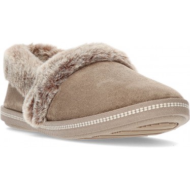 PANTUFLA SKECHERS COZY CAMPFIRE TEAM TOASTY 32777 TAUPE