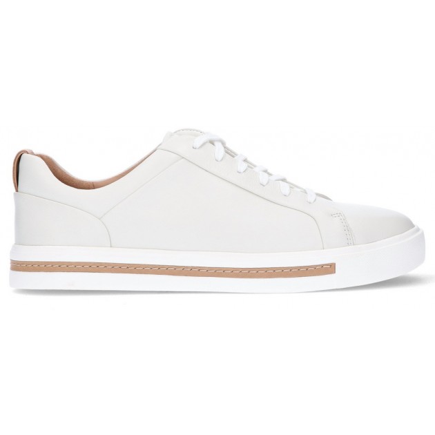 ZAPATILLAS CLARKS UN MAUI LACE W ANCHO ESPECIAL BLANCO