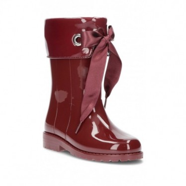 BOTAS DE AGUA CAMPERA CHAROL W10114 BURDEOS