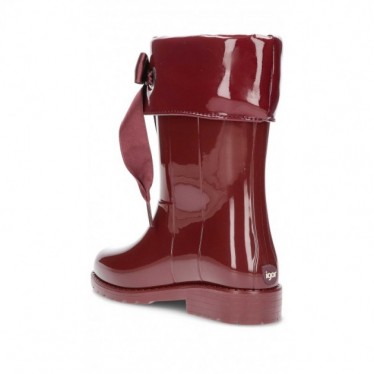 BOTAS DE AGUA CAMPERA CHAROL W10114 BURDEOS