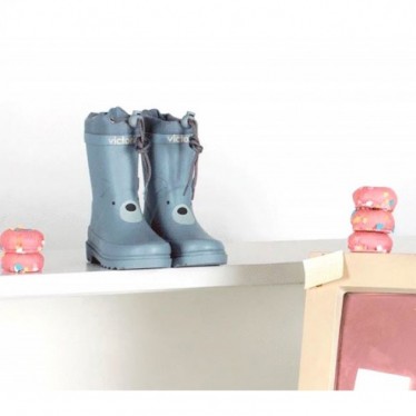 BOTAS DE AGUA VICTORIA 1060104 LLUVIA ANIMALES AZUL