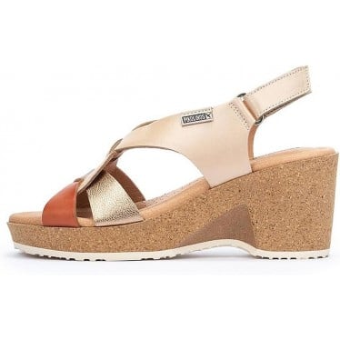 SANDALIAS PIKOLINOS ARENALES W3B-1518CPC1 MARFIL