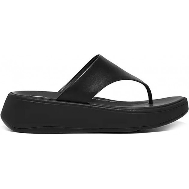 SANDALIAS FITFLOP FW4 F-MODE LTH FLATFORM TOE-PO BLACK