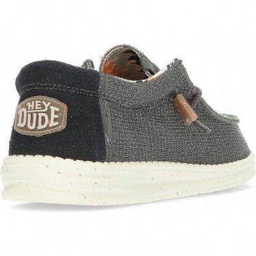 MOCASINES DUDE WALLYKNIT BLACK_CHARCOAL