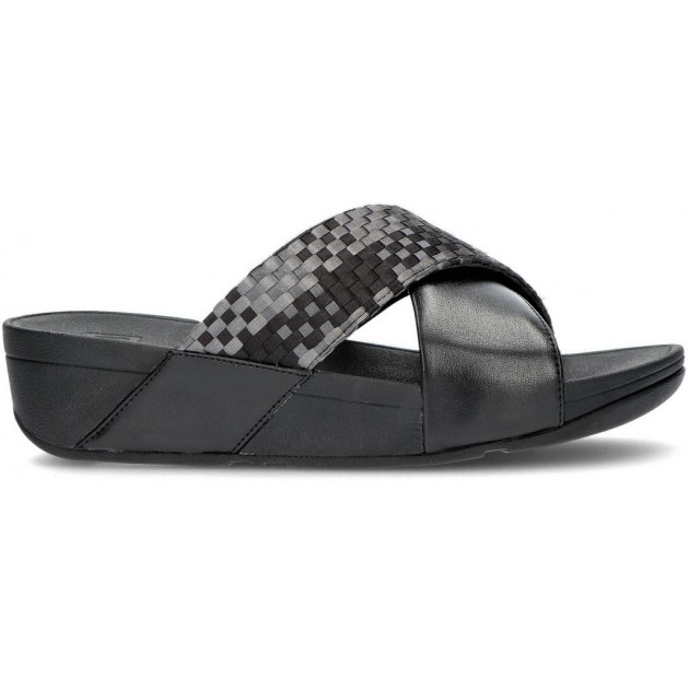 SANDALIAS FITFLOP LULU SILKY WEAVE BLACK