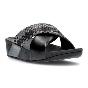 SANDALIAS FITFLOP LULU SILKY WEAVE BLACK