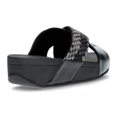 SANDALIAS FITFLOP LULU SILKY WEAVE BLACK