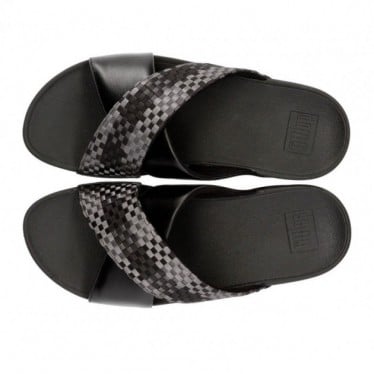 SANDALIAS FITFLOP LULU SILKY WEAVE BLACK