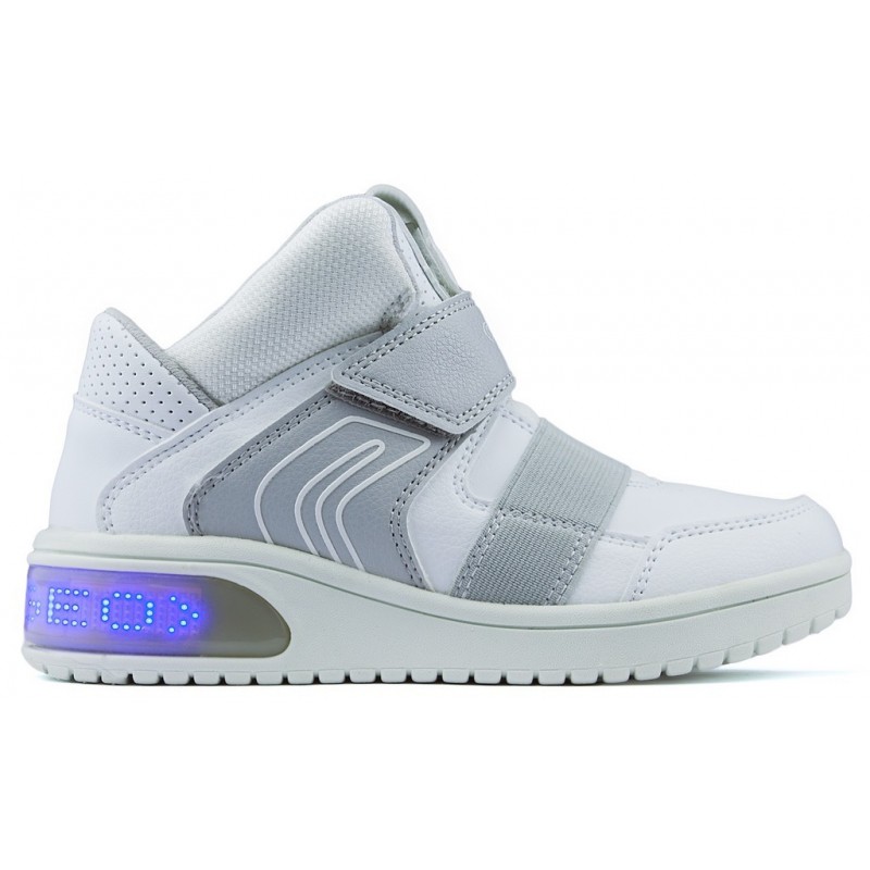 BOTINES LUCES GEOX JR XLED BOY WHITE