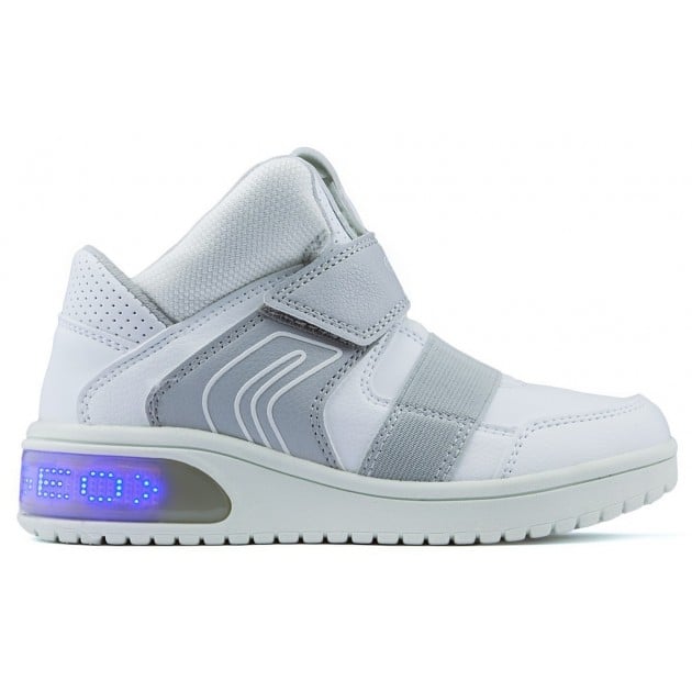 BOTINES LUCES GEOX JR XLED BOY WHITE