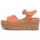 SANDALIAS FITFLOP ELOISE CORK-WRAP SUED GC7 SUNSHINE_ORANGE