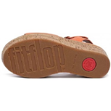 SANDALIAS FITFLOP ELOISE CORK-WRAP SUED GC7 SUNSHINE_ORANGE