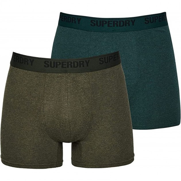 BOXER SUPERDRY M3110339 DOUBLE PACK OLIVE BOXER SUPERDRY M3110339 DOUBLE PACK OLIVE
