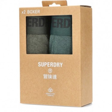 BOXER SUPERDRY M3110339 DOUBLE PACK OLIVE