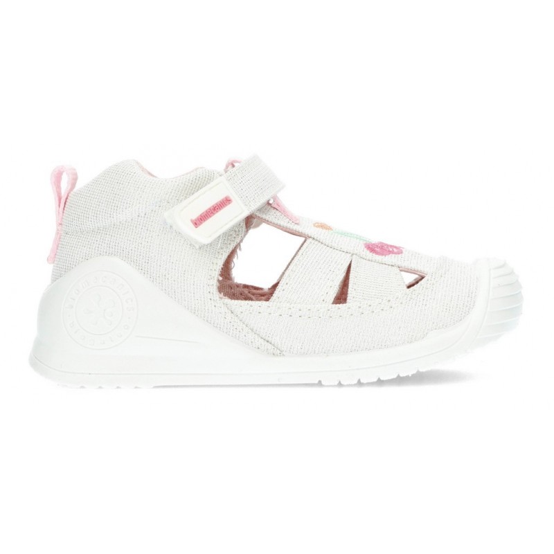 SANDALIAS BIOMECANICS LONA BEBÉ 212213 BLANCO