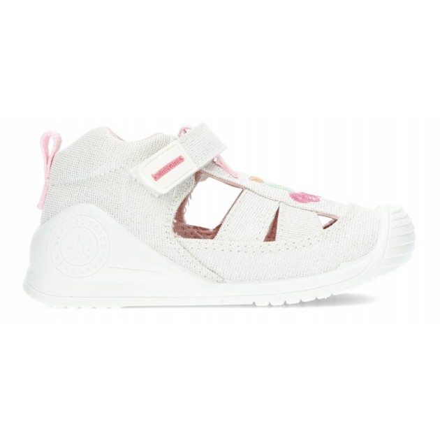 SANDALIAS BIOMECANICS LONA BEBÉ 212213 BLANCO