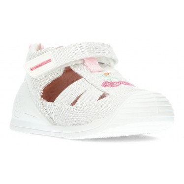 SANDALIAS BIOMECANICS LONA BEBÉ 212213 BLANCO