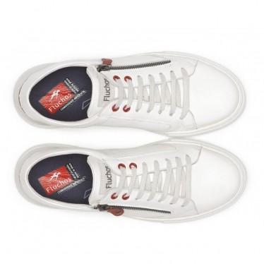 ZAPATOS DE HOMBRE FLUCHOS INDIOS F1410 BLANCO