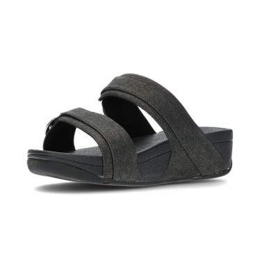 SANDALIAS FITFLOP LULU ADJUSTABLE SLIDES BLACK