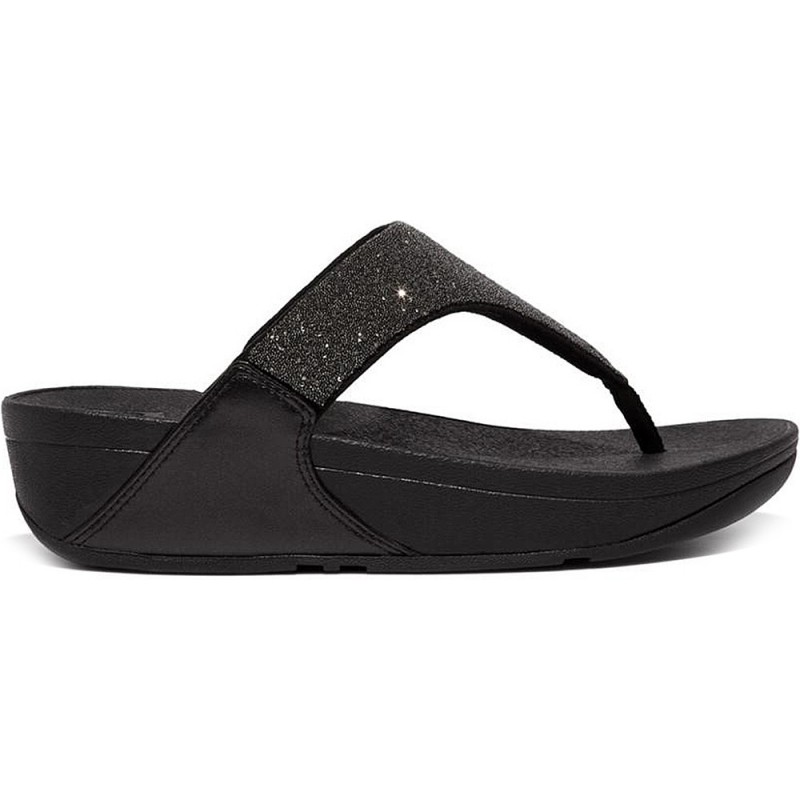 SANDALIAS FITFLOP GB4 LULU OPUL TOE-POST BLACK