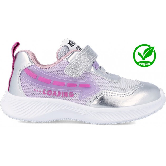 SNEAKER CON LUZ GARVALIN 231805 VEGAN PLATA SNEAKER CON LUZ GARVALIN 231805 VEGAN PLATA