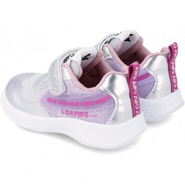 SNEAKER CON LUZ GARVALIN 231805 VEGAN PLATA
