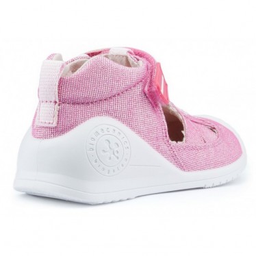 SANDALIAS BIOMECANICS LONA BEBÉ ANAIS FUCSIA